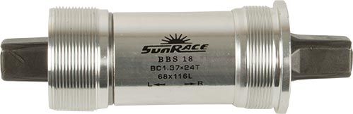 Sunrace Bottom Bracket 68 116mm Aluminium BBS18-116