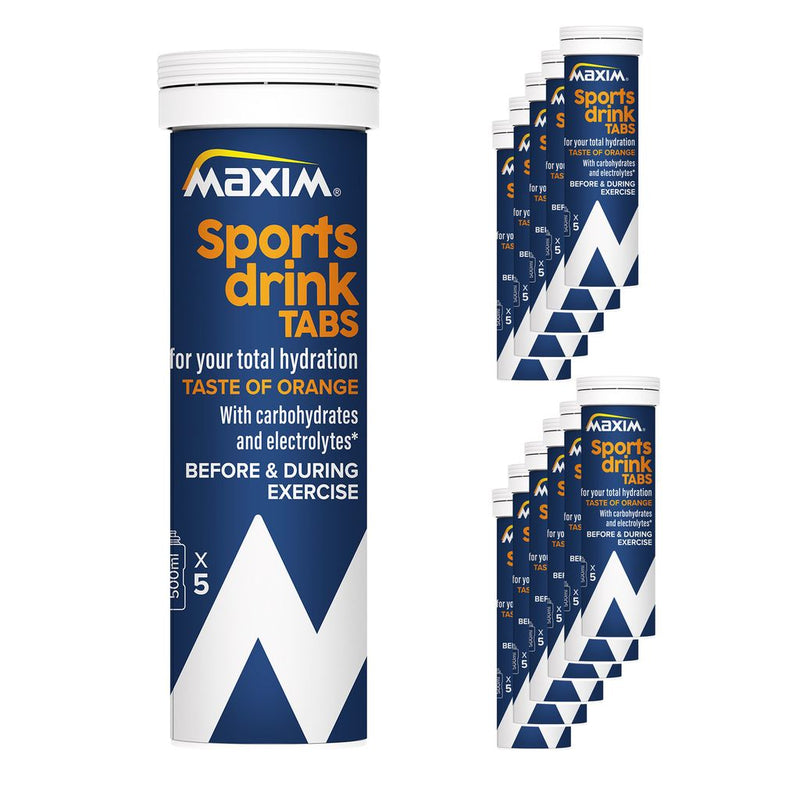 Maxim tabletas energia naranja 100gr tubo ds a 12