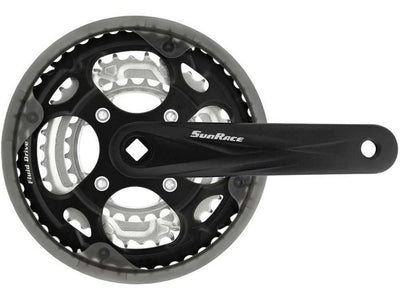 Sunrace - SunRace crankstel FCM300 -5mm 28-38-48 170mm m CG zw zi