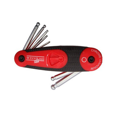 Wisvo grs modello tascabile set di bussole esagonali 2-8mm 8 pz
