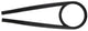 Hebie Chainglider 350 - Schermata della catena per biciclette 455mm nero