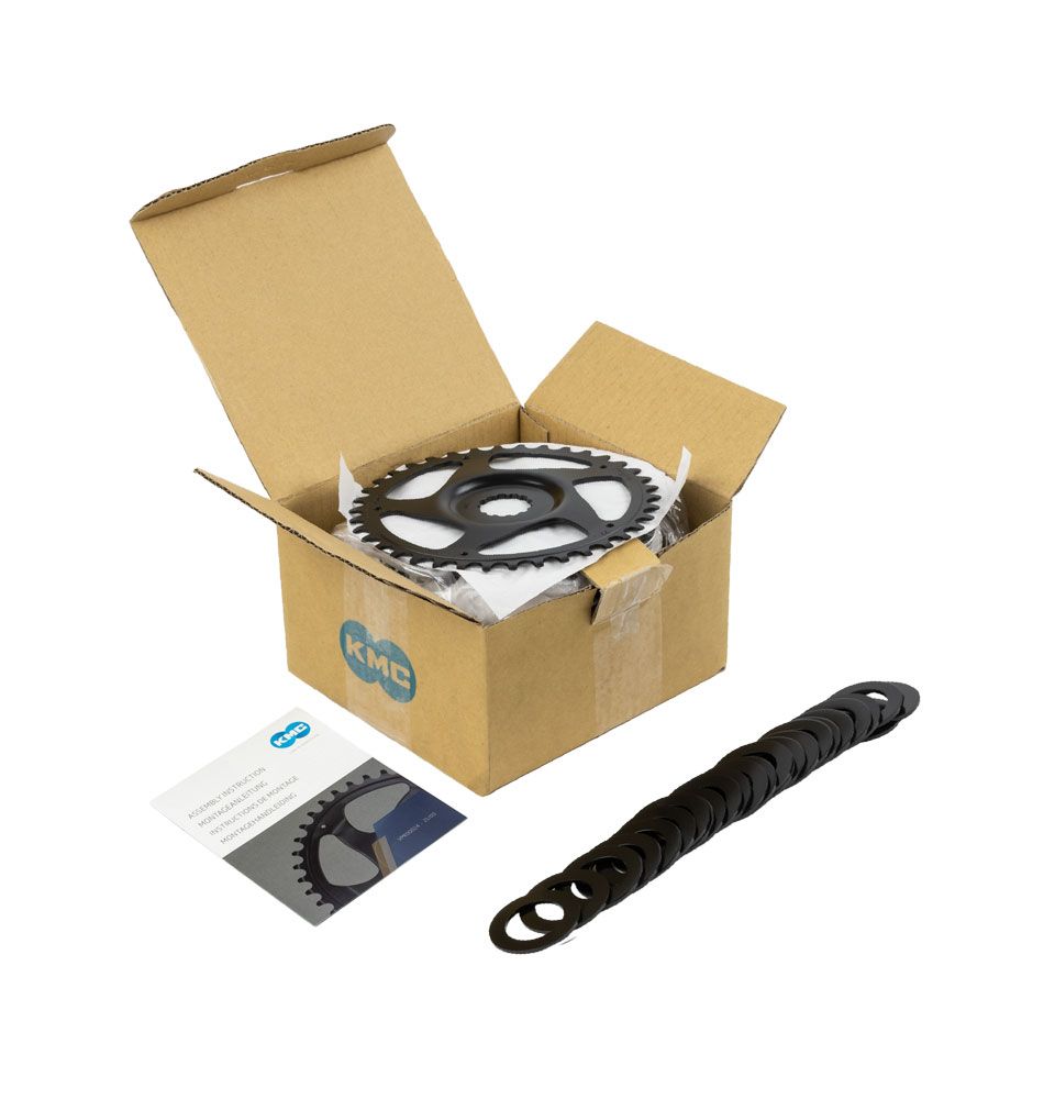 Corona KMC 38t - adatta per Bosch generazione 3 - nera - 25 pezzi in scatola da officina
