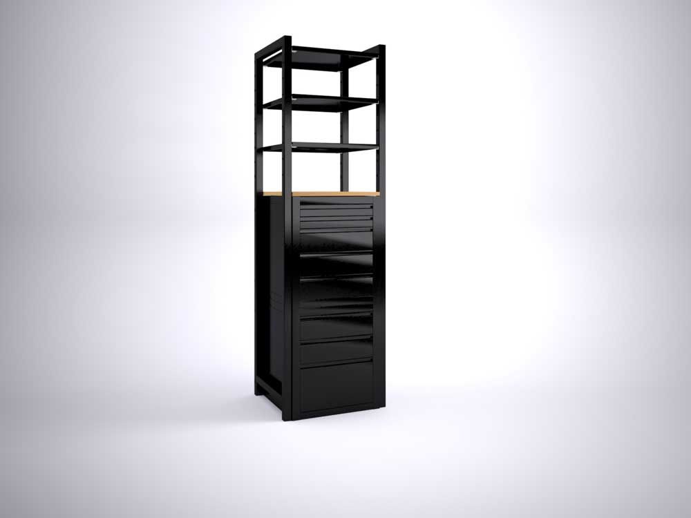 Armario de taller xlc grs 600 zw ral9005 *en el mejor de los casos*