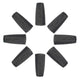 Eurofender spatd ef manica pvc nero set a 8