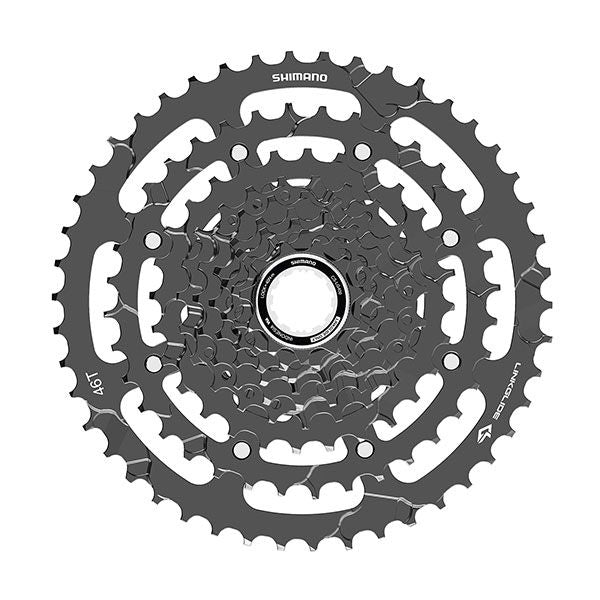 Shimano Cassette Segnali 9V 11-46T CS-LG300 NERO
