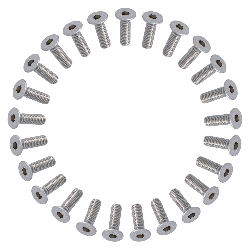 Wuerth anp bout m6x20 inbus rvs iso10642 a2-07 ds a 25