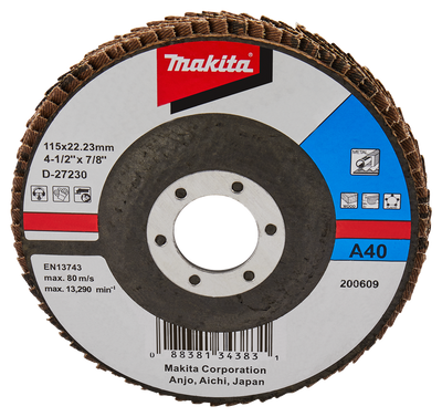 Makita accessoires lamellenschuurschijf 115mm a40 - d-27230 d-27230