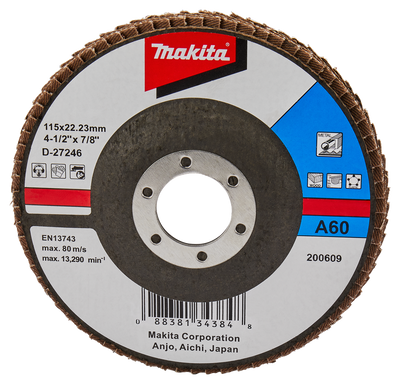 Makita accessoires lamellenschuurschijf 115mm a60 - d-27246 d-27246