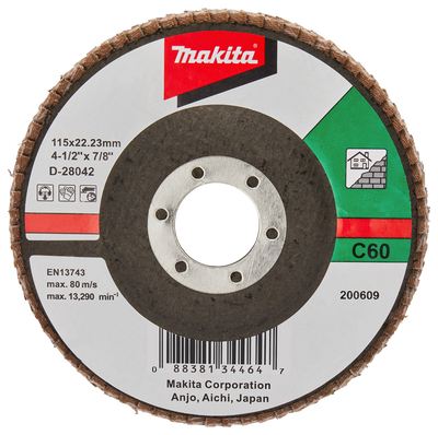 Makita accessoires lamellenschuurschijf 115mm c60 - d-28042 d-28042