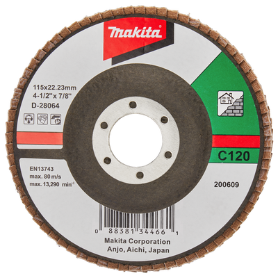 Makita accessoires lamellenschuurschijf 115mm c120 - d-28064 d-28064