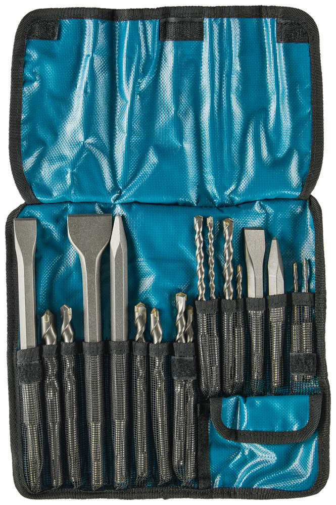 Accessori Makita set trapano e scalpello 17 pezzi - d-53300 d-53300