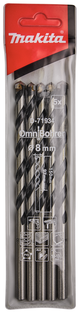 Accesorios Makita multitaladro 8x150mm - d-71934 d-71934