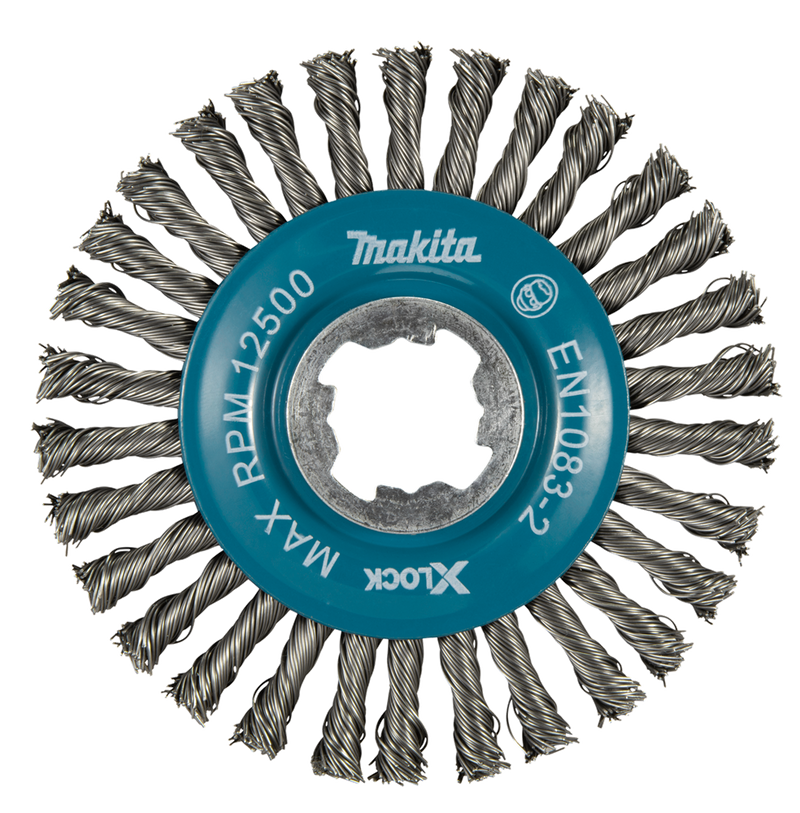 Accessori Makita spazzola tonda 115mm x-lock acciaio - d-73411 - d-73411