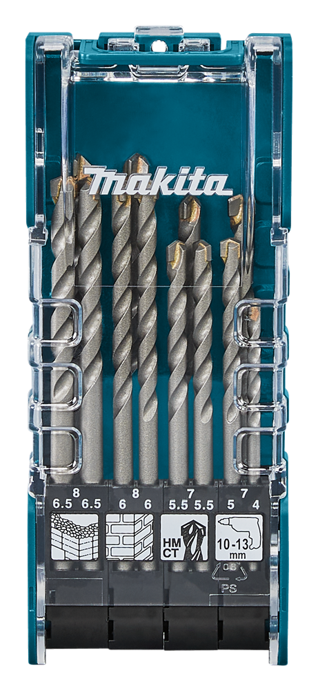 Makita accessoires steenborenset 12-delig - d-73483 - d-73483