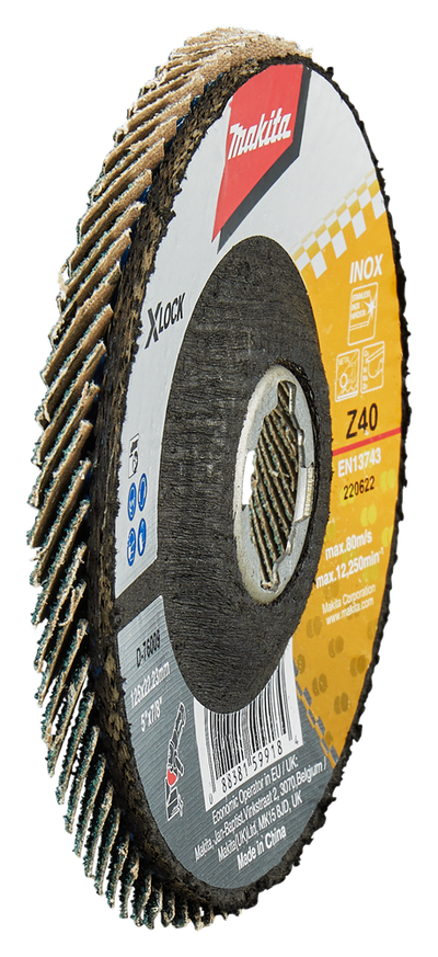 Accesorios Makita disco de lijado de solapa x-lock 125mm z40 - d-76009 d-76009