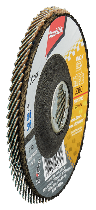 Accesorios Makita disco de lijado de solapa x-lock 125mm z60 - d-76015 - d-76015