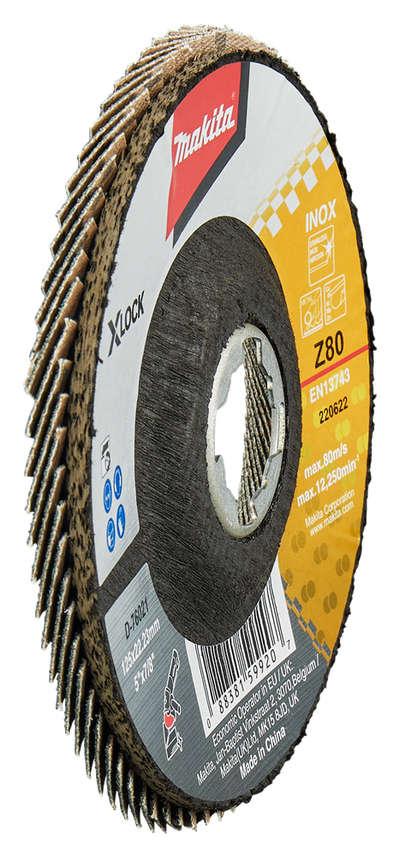 Accesorios Makita disco de lijado de solapa x-lock 125mm z80 - d-76021 - d-76021
