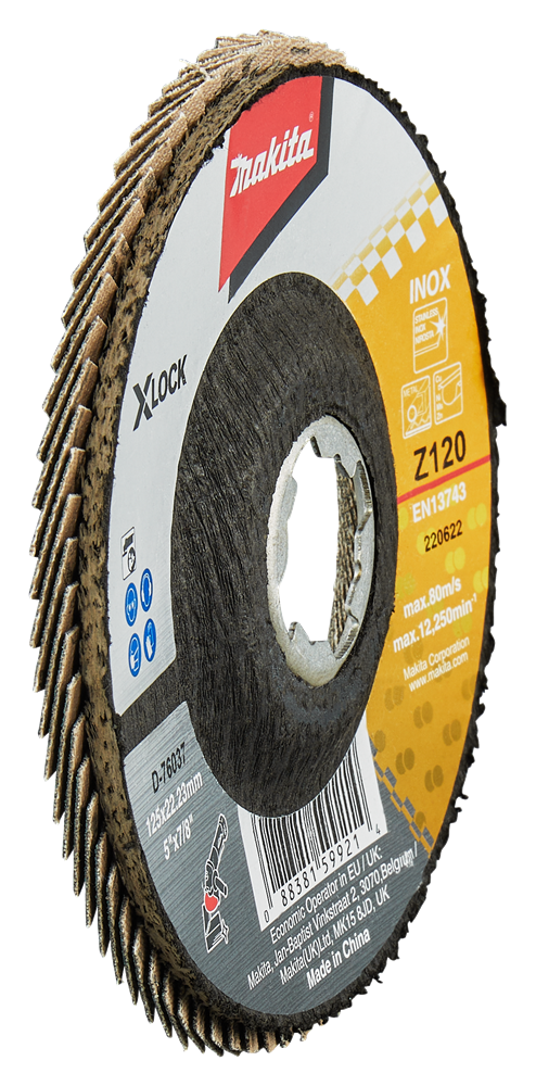 Accesorios Makita disco de lijado de solapa x-lock 125mm z120 - d-76037 - d-76037
