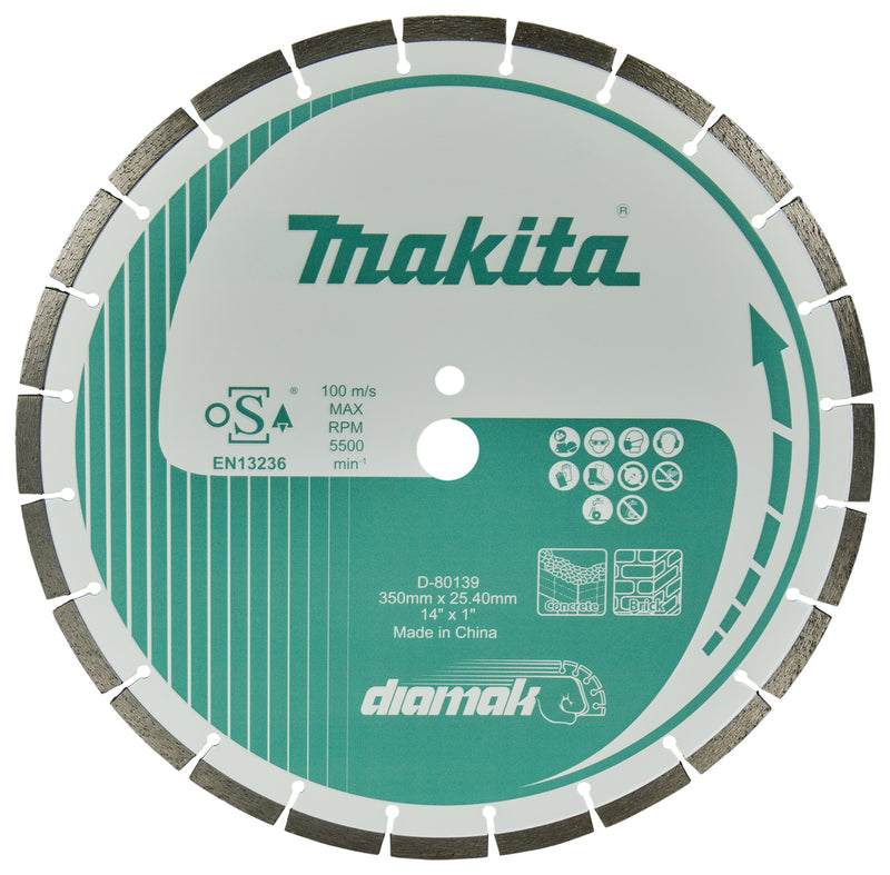 Makita accessories diamond disc segmented 350x25.4x3.2 mm - d-80139