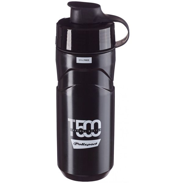 Polisport Bidon Thermal T500 Polypropylene 500 ml black gray