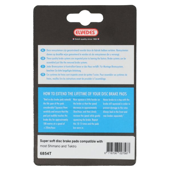Blocco freno a disco Elvedes set 6854T (per coppia) grigio