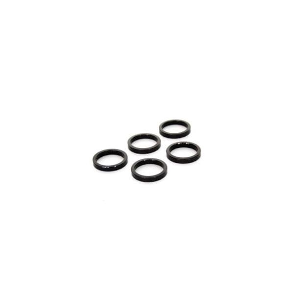 Bolsa Un anillo de llenado de cabeza de 5 bolas 1.1 8 espaciador negro de 5 mm