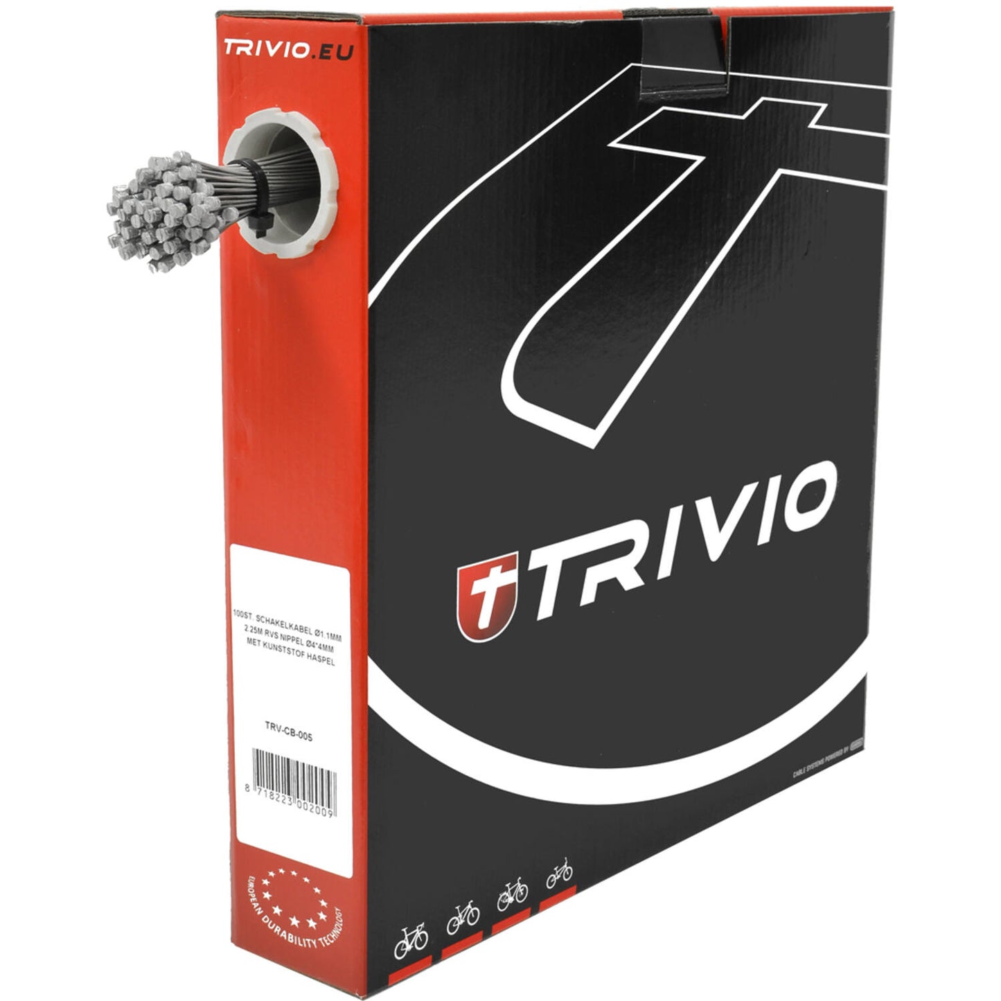 Trivio - cavo interno deragliatore in acciaio inox 1.1x2250mm - 100 pz.