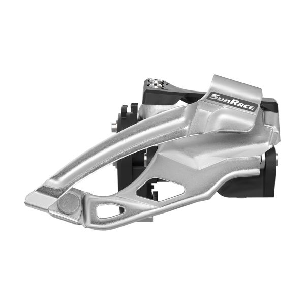 Deralleur anteriore Sunrace MS66 2x10 Dual Pull Silver