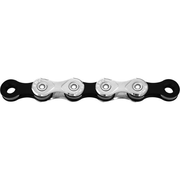KMC X10 Cadena de bicicletas 122 Plata plateada Negro