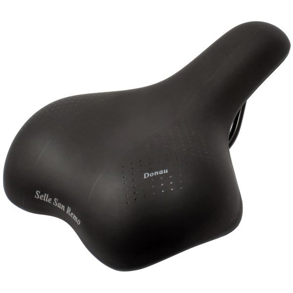 Selle San Remo Bicycle Saddle San Remo Donau para City Trekking Bikes Black (paquete de trabajo)