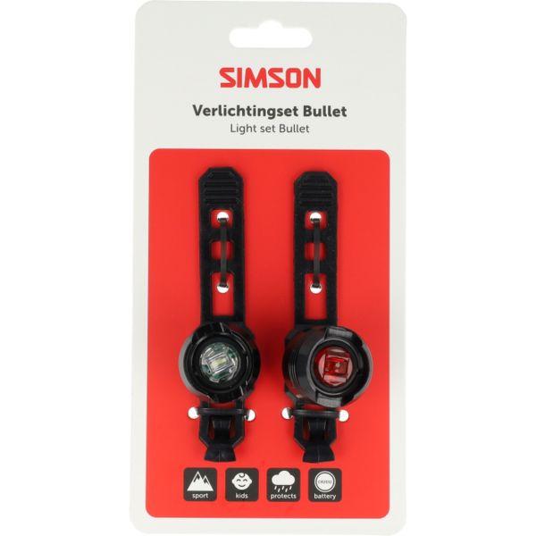 Simson set de iluminación bala batería LED 2.5 1.5lux