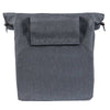 Basil City Shopper - Fietshopper, Melee gris, 14-16L, Leder Vegan, Plegado de retención de agua, Reflexión