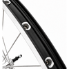 Rueda trasera 28'' aluminio zac 2000 llanta molida negra - rueda libre - eje macizo