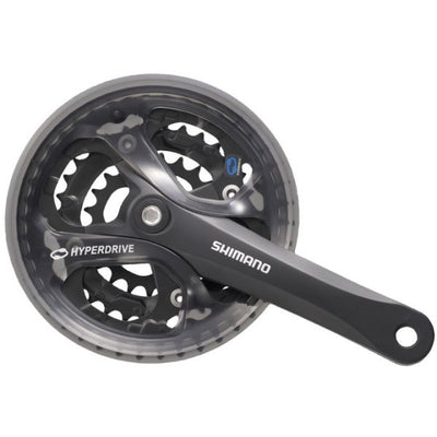 SHIMANO BIGLEJE 7 8 Velocidad ACERA FC-M361 175 48 x 38 x 28T con pantalla de cadena Negro