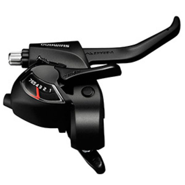 Shimano versteller (rechts) met remhendel 7 speed st-ef41 - zwart