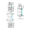 Adattatore per cuffia Tecora Gazelle nm 22,2 41,4 27 semi gei