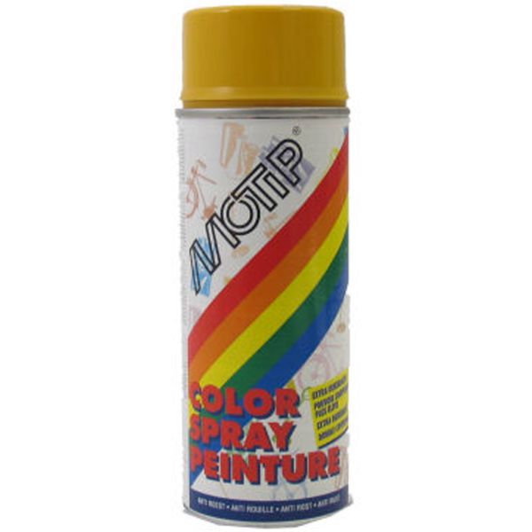 Motip spuitbus 400 ml - goudgeel