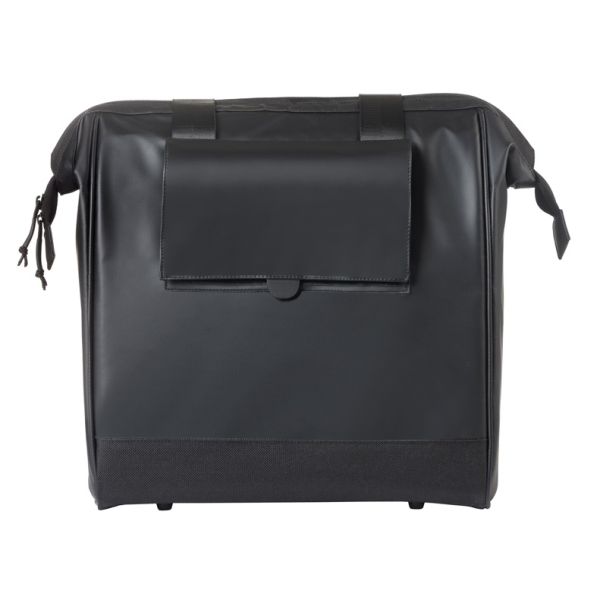 Basil borsa grand tarpaulin shopper nero mik ganci | 23 l