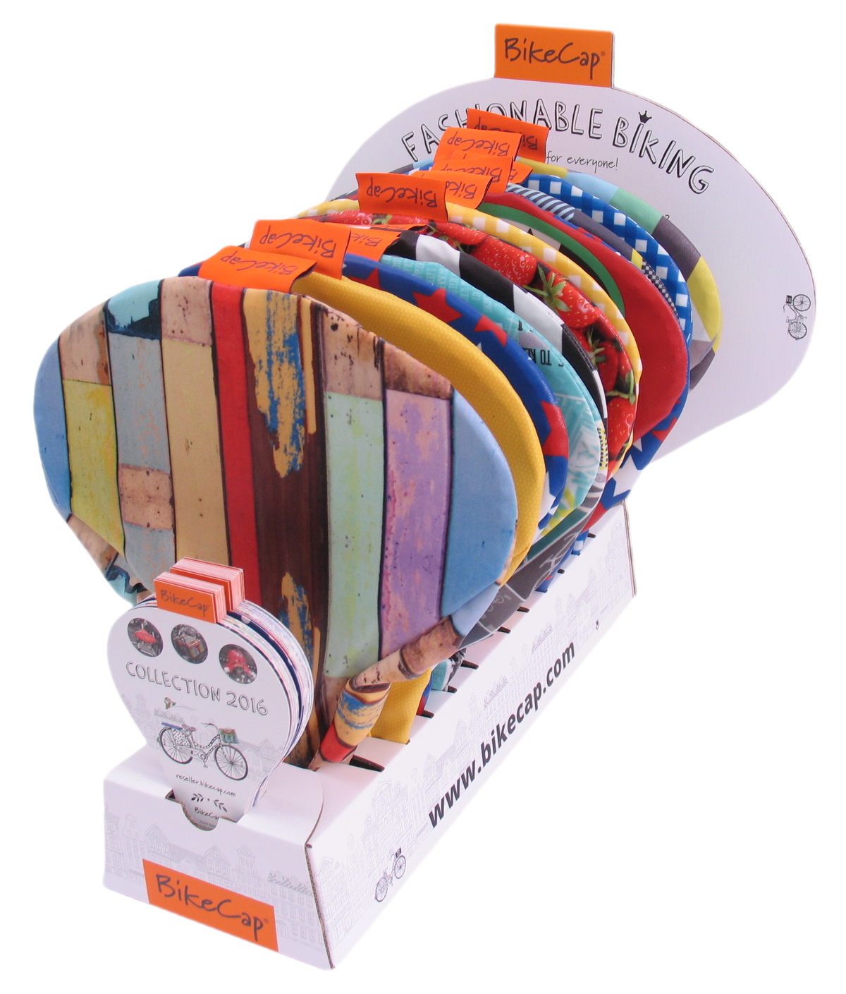 Bikecap Saddle Clines Clines Tour Exhibtion con Waaier