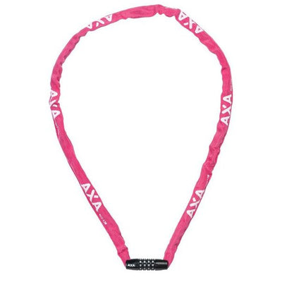 Axa chain lock rigid rcc code 120x3.5 with polyester cover - pink