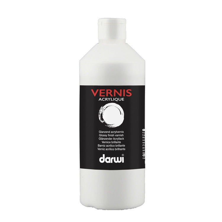 Sin marca darwi • barniz acrílico acabado brillante 500ml