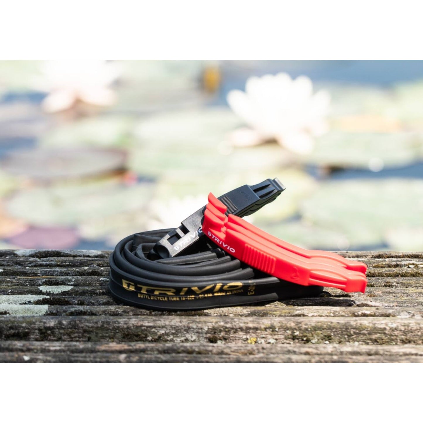 Trivio - Attrezzi per bicicletta levagomme rosso set da 3 pezzi