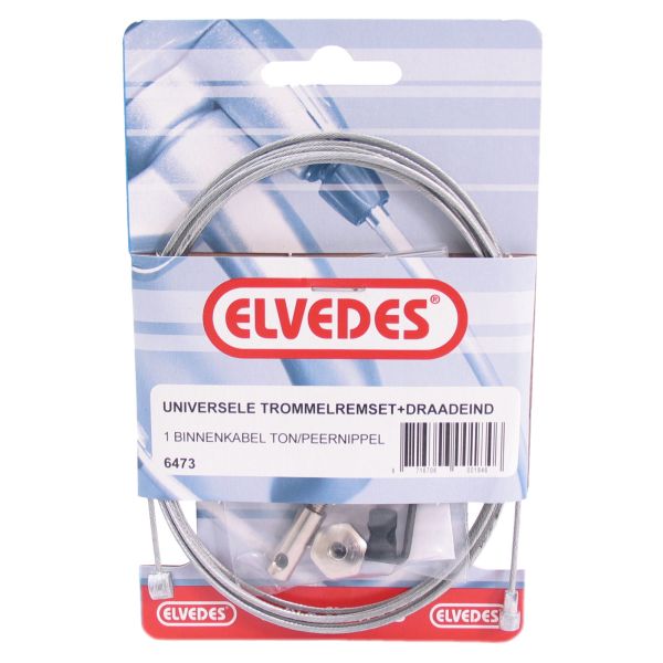 Elvedes Drum Brake Cable interno 2250 mm galvanizado con piezas (en el mapa)