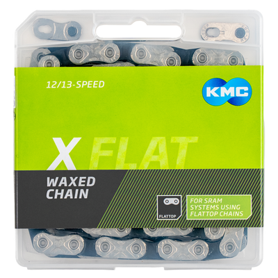 Catena Kmc x-flat 12 13v 126l sram cerata argento nera
