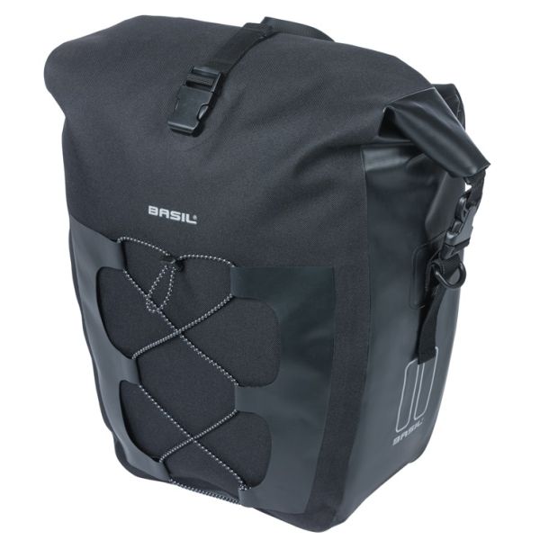 Basil borsa singola navigatore waterproof l mik 25-31l 14 x 26 x 42 cm - nero