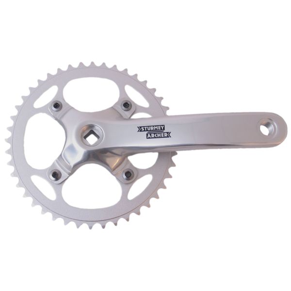 Sturmeyarcher Crankkel 44t Sturmey Archer FCS750 per 3 32 catena 170 mm per argento ad asse quadrato