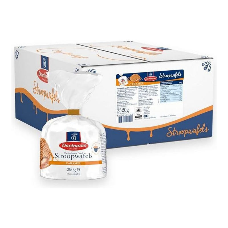 Daelmans stroopwafels sacchetto ciuffo caramello (8x 290gr)