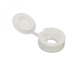 Tapa protectora para fachada de tejado de plástico blanco para tornillo 5mm | 100 piezas - 6305.50.20501
