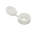 Tapa protectora para fachada de tejado de plástico blanco para tornillo 5mm | 100 piezas - 6305.50.20501