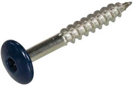 Tornillo cabeza color fachada tejado acero inoxidable-a2 acero azul ral5011 4,8x38 | 50 piezas - 6304.30.37533